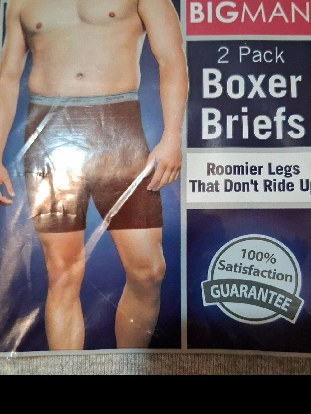 Fruit of the Loom  Waist 46-48 2 Pair Pack Big Men Boxer Briefs